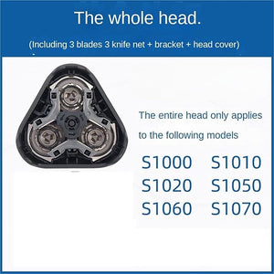 Replacement Shaving Head KitCompatible For PhilipsShavers Series 1000 1010 1020 1050 1060 With Blade Net Holder And Head Cover