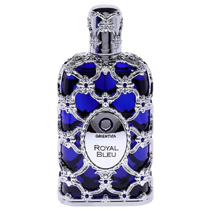 Orientica Luxury Collection Royal Bleu Eau De Parfum ? Woody, Spicy, Vanilla, Cardamom, Bergamot, Lavender, Apple, Jasmine, Patchouli, Musk ? Arabic Perfume for Men &amp; Women ? 5oz / 150ml