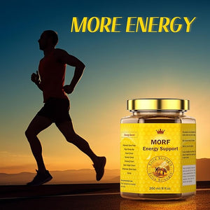 MORF Energy Support Honey Natural Blend Date Paste Sidr Honey with Ginger Extract 8 oz / 250 ml