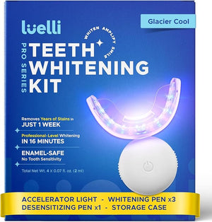 Luelli Teeth Whitening Kit for Stains Remove: Glacier Cool