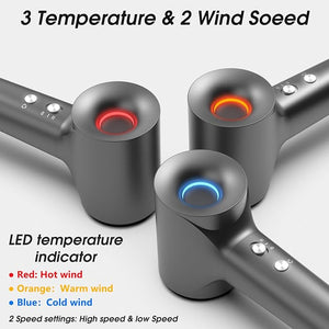 KARFUN Hair Dryer Blow Dryer Plasma Hairdryer Ionic Hair Dryer for Women Blow Dryers for Women Professional High Speed Hair Dryers (Dark Gray)