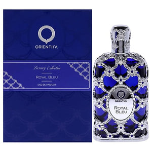 Orientica Luxury Collection Royal Bleu Eau De Parfum ? Woody, Spicy, Vanilla, Cardamom, Bergamot, Lavender, Apple, Jasmine, Patchouli, Musk ? Arabic Perfume for Men &amp; Women ? 5oz / 150ml