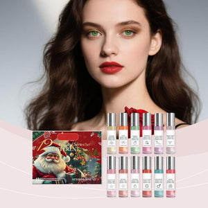 Christmas Perfume Gift Set, Perfume Advent Calendar 2025,12 Different Roll-On Fragrances, Holiday Advent Calendar Collection for Women, 12ml Each