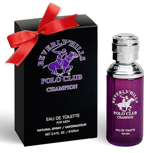 Beverly Hills Polo Club CHAMPION - Cologne for Men with Notes of Vanilla, Lily, Oakmoss &amp; Patchouli - Sweet Floral Sexy Fragrance Scent - Eau De Toilette Spray 3.40fl.oz / 100ml