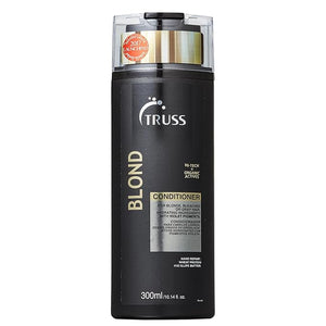 TRUSS Blond Conditioner - Violet Purple Conditioner For Blonde Bleached &amp Gray Hair - Color Protection Hydrating Restores Elasticity Neutralizes Brassiness Yellow &amp Orange Tones