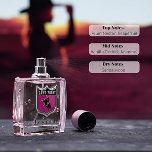 Lane Frost Legendary For Her Perfume - Western-Inspired Women¡¯s Fragrance with Plum Vanilla and Amber - Long Lasting Feminine Perfume Spray - Modern Floral Scent for the Confident Cowgirl