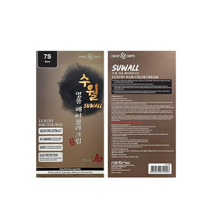 Suwall Luxury Hair Color Cream 120g + 120g 7S Black