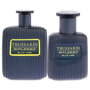 Trussardi Riflesso Blue Vibe Men 3.4 oz EDT Spray 1oz EDT Spray 2 Pc Gift Set