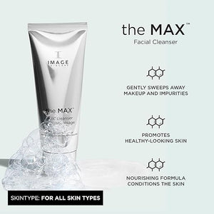 IMAGE Skincare the MAX Facial Cleanser Silky Face Wash with Peptides for Youthful Looking Skin 4 fl oz
