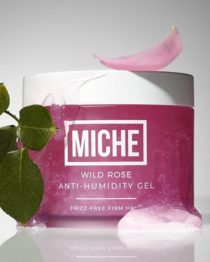 Miche Beauty Wild Rose Anti-Humidity Frizz-Free Strong Hold Hair Gel 8.8 oz | For All Curl Types - Curly and Coily