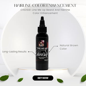 Line Me Up Beard And Hairline Color Enhancement Hair Enhancer For Beard &amp Lineup Natural Finish Long Lasting Well-Defined Look Waterproof Instant Dry Hairline Enhancement Black - 2 Oz