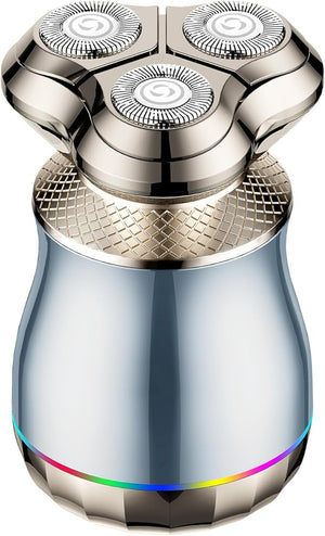 Electric Razor for Men 3D Floating Blade Shaver with 9000 RPM High Speed IPX7 Waterproof 60-Day Battery Life Compact Portable Wet/Dry Electric Shaver