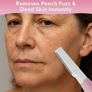 Sonic Dermaplane Razor for Women Face,Women¡¯S Facial Exfoliation &amp; Peach Fuzz Hair Removal System,Anti-Aging?3 Speeds?8 Dermaplaning Blades?Rechargeable,Sonic Dermaplaning Tool