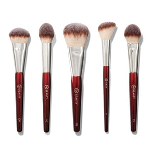 BK BEAUTY - CORE LINE EXTENSION FACE SET (5PC) - Professional Makeup Brush Set for Liquid Cream &amp Powder | Premium Makeup Brushes for Flawless Application