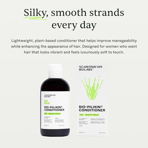Scandinavian Biolabs Bio-Pilixin¢ç Conditioner For Women | Prevents Split &amp Damaged Ends Restores Weak Hair Supports Scalp Vitality Dermatologically Tested Made in Denmark 250 mL/ 8.8 Oz