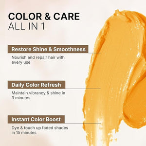 Karseell Hair Color Depositing Conditioner Brown Hair Mask for Colored and Bleached Hair Professional Refreshes Brown Color &amp Tone 500mL 16.9 fl oz