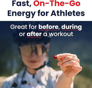 SaltStick Energy Gummies with Electrolytes 10 Packs of Green Apple Easy to Chew Electrolyte Gummies Energy Chews That Taste Great. 10 Packs 80 Gummies