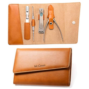 4 Pcs Manicure Set Pedicure Sets Nail Clipper Stainless Steel Professional Nail Cutter with Travel Case