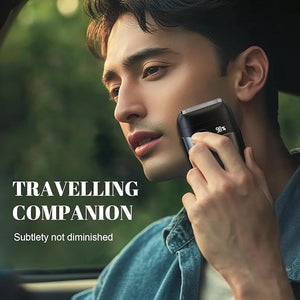 Electric Foil Shaver for Men: Portable Electric Razor for Beard/Face - 3 Floating Blade LED Display USB-C Fast Rechargeable - IPX7 Waterproof for Travel &amp HomeWarm Black