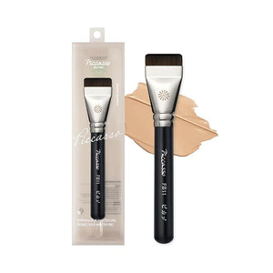 Korean Piccasso Brush FB11 Spatula Brush ? Professional Foundation Brush for Liquid Makeup Flat and Soft Bristles for Seamless Application Ideal for Liquid Foundation and Cream Face Makeup