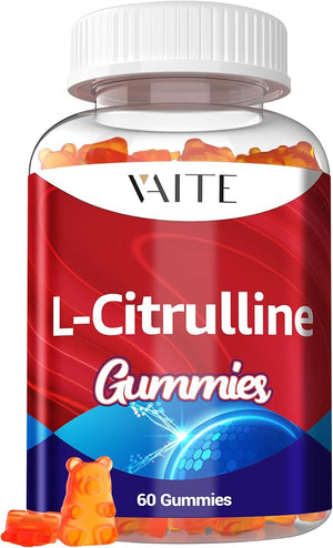 L Citrulline Gummies for Men - Powerful Vasodilator with Calcium 1600mg per Serving Extra Strength Boosts Nitroxyl and Nitric Oxide Production Supports Energy and Endurance 60 Chewable Gummy