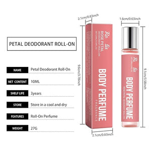 Rose Scented Body Roll-On Perfume - Fresh &amp; Natural Long-Lasting Fragrance, Enhance Your Charm With Lightweight Touch(2PCS)