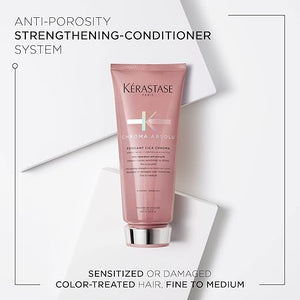 Kerastase Chroma Absolu Cica Chroma Strengthening Conditioner For Sensitive or Damaged Hair - Anti-Porosity Improves Hair Health and Preserves Color Vibrancy With Lactic Acid