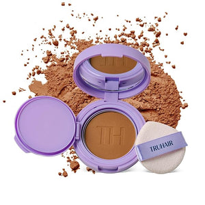 TRUHAIR Root &amp Scalp Cover Up Pressed Powder Compact Waterproof Weightless Hair Coverage &amp Bald Spot Concealing Root Touch Up Hair Color for Gray Coverage &amp Thinning Areas 0.35 Oz (Med