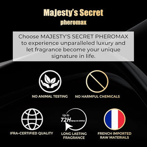 MAJESTY'S SECRET PHEROMAX Men's Luxury Cologne Gift Set ? Mini Eau de Parfum Discovery Collection (10 x 0.34 fl oz) ? Long-Lasting Fragrance Gift Set for Men ? Travel Size Cologne Set with Gift Bag