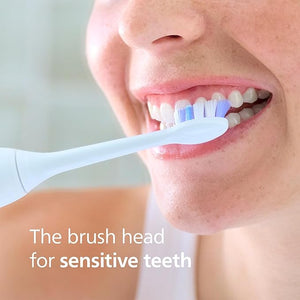 Philips Sonicare S2 Sensitive - Genuine Replacement Electric Toothbrush Heads White 4 Pack One Year Supply HX6054/77