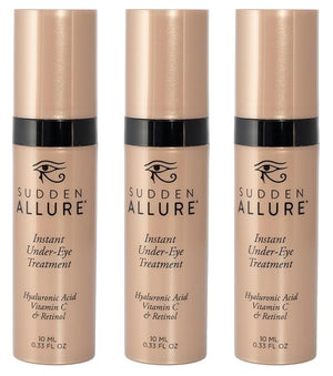 Sudden Allure Instant Under Eye Treatment Serum ? Erase Under Eye Bags Dark Circles Wrinkles &amp Lift Sagging Eyes - Instantly Tighten &amp Firm - Reduce Eye Bags &amp Crows Feet | Made in USA (
