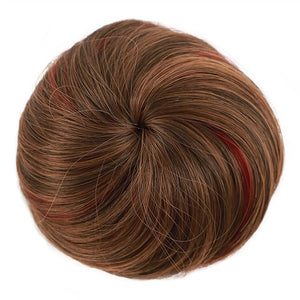 Hair Accessories Synthetic Hair Bun Donut Bun with Elastic Band Ponytail Extensions Hair Clip Wig Ponytail Headwear for Women Hair Pieces For Women(T1B/613)