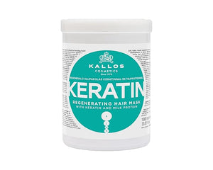 Kallos Keratin Hair Mask for Damaged Dry Hair Deep Conditioning Treatment Mask Natural Hair Mask for Scalp and Root Repair 33.81oz
