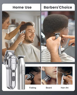 Romanda Clippers and Trimmers Set Hair Clippers for Men CordlessMens Clippers and Grooming SetBarber Clippers Set