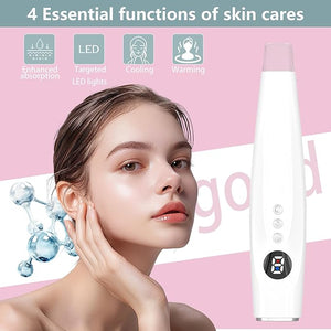 Facial Skin Care Product absorbs Device, LED Light Therapy face Massager, Thermal and Ice Cooling Roller