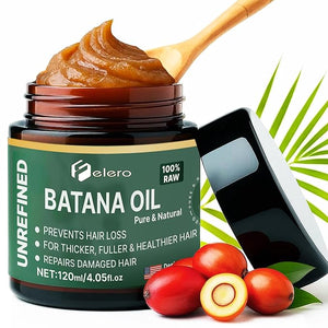 Unrefined Batana Oil for Hair Growth - 100% Pure, Organic &amp; Authentic Dr Sebi Batana Hair Mask from Honduras - Repairs Split Ends, Reduces Hair Loss &amp; Boosts Beard Growth, All Hair Types ? 4.0