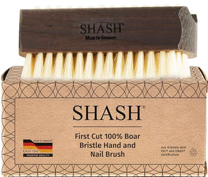 Since 1869 Hand Made In Germany Thermo Beech Wood Light Bristle Nail and Hand Brush