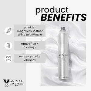 Shine Spray | Instant Weightless Shine Hairspray | Tames Frizz &amp Flyaways | Enhances Color Vibrancy | Lightweight No Hold | All Hair Types