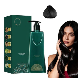 Mild Formula Long Lasting Hair Dye Set, Hair Dye Brush And Bowl Set, Ingredients 3 In 1, Hair Dyes Kit With Nourishing Natural (Dark Brown)