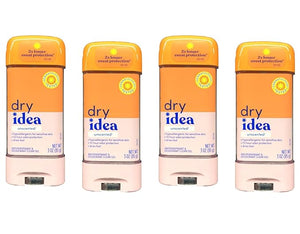 Dry Idea Clear Gel Anti-Perspirant &amp Deodorant Advanced Dry Unscented Hypo-Allergenic 3.0 Ounce Tubes Packaging May Vary (Pack of 4)