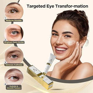 Retinol Eye Cream for Dark Circles and Puffiness ? Hydrating Eye Serum for Wrinkles and Fine Lines Anti-Aging Under eye Cream for Women 0.71 fl oz