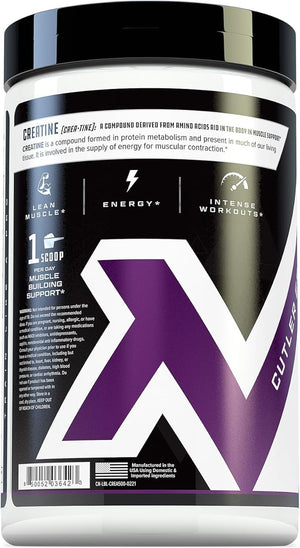 Cutler Nutrition Pure Creatine Monohydrate - 5g Per Serving - Premium Muscle Builder Enhances Strength Performance &amp Recovery - Unflavored for Easy Mixing (100 Servings)