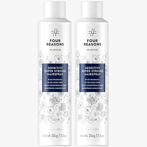No Nothing Sensitive Extra Hold Hairspray Unscented Finishing Spray for Styling Wind &amp Humidity Protection Reduces Frizz &amp Split Ends Flexible Brushable Hold Hypoallergenic - 2 Pack (7.5