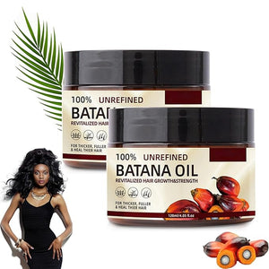 Batana Oil for Hair Growth Organic Batana Oil Paste 100% Pure Natural Raw BatanaOil from Honduras Repairs Damaged Hair Prevents Hair Loss Enhances Thickness (2pcs)