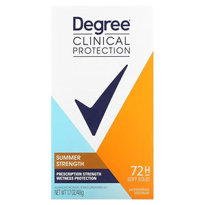 Degree Clinical Protection Anti-Perspirant &amp Deodorant Summer Strength 1.7 oz ( Pack of 4)