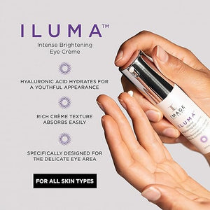 IMAGE Skincare ILUMA Intense Brightening Eye Cr?me Helps Reduce Signs of Visible Skin Aging Dark Circles Spots and Discoloration Under Eyes 0.5 fl oz