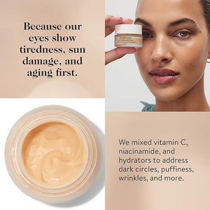 goop Beauty Vitamin C Eye Cream | Color Correcting Cream for Dark Circles | Helps Smooth Wrinkles &amp Depuff Eyes | 0.5 fl oz