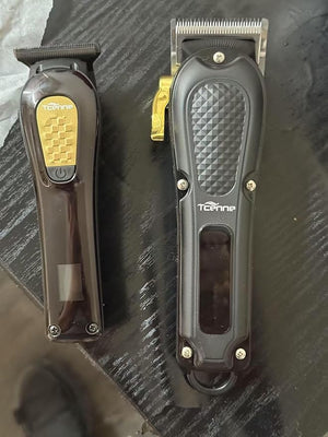 Hair Clippers &amp Trimmer for MenProfessional Barber Clippers and Trimmers SetMens Cordless Hair Clipper for Barbers Haircut KitBeard TrimmerRechargeable Electric Shaver (BlackKIT)