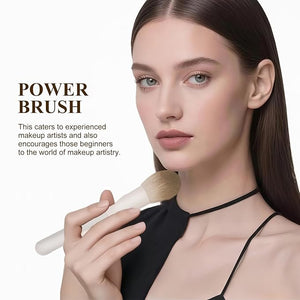 Makeup Brush Set Professional 13pcsPremium Synthetic Powder Foundation Contour Blush Concealer Eyeshadow Blending Liner Make Up Brushes Kit£¨Milky B521£©