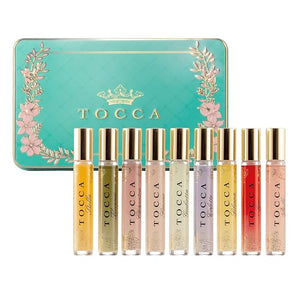 Tocca Luxury Fragrance Wardrobe - Set of 9 Travel Size Women's Perfumes in Giftable Tin Case ($101 Value) Includes Florence Cleopatra Stella Giulietta Simone Colette Liliana Gia &amp Belle